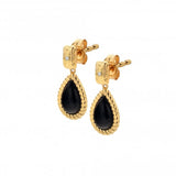 Black Onyx Oval Earrings...SALE