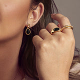 Black Onyx Oval Earrings...SALE