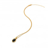 Hot Diamonds Black Onyx Oval Necklace...Sale
