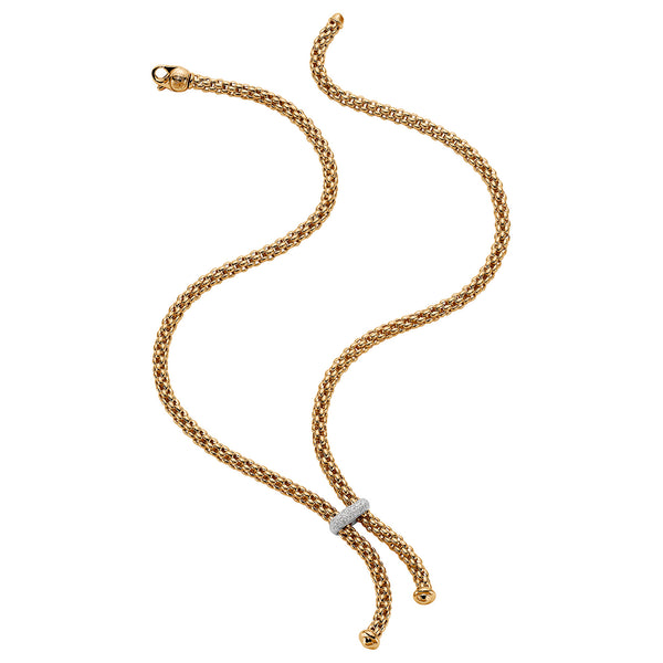 Fope 18ct Yellow Gold Lariat Necklace