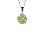 CZ and Peridot Pendant