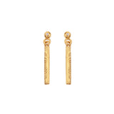 Hot Diamonds X Golden Edit – Hope Bar Drop Earrings