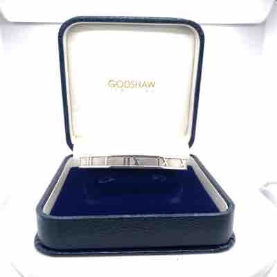 Pre-owned silver Tiffany Atlas bangle