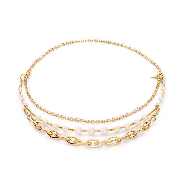 Navette Multiwear Freshwater Pearls - Chunky Chain Necklace