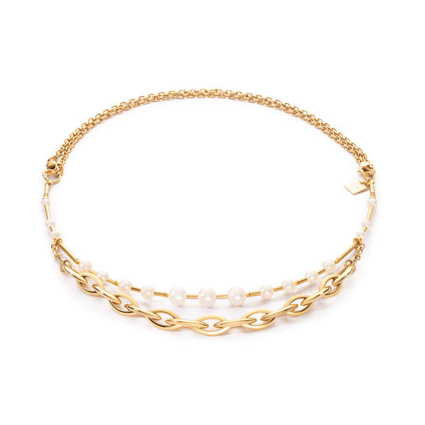 Navette Multiwear Freshwater Pearls - Chunky Chain Necklace