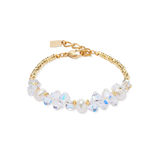 Bracelet Dancing Crystals & Pearls gold