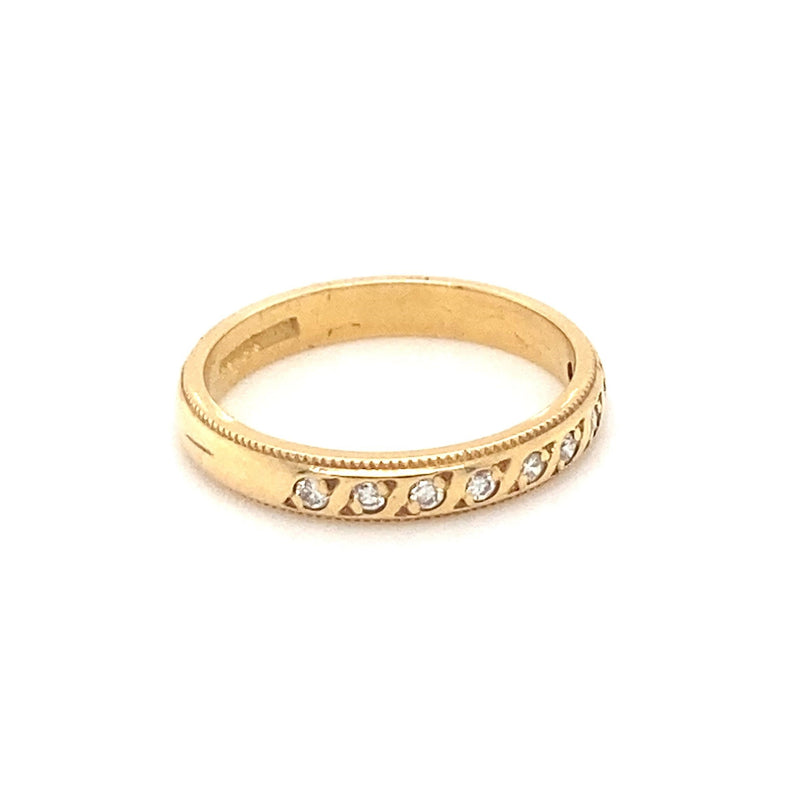 18ct Gold Half Eternity Ring