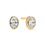 Sardinien Ovale Earrings- 18 karat gold plated