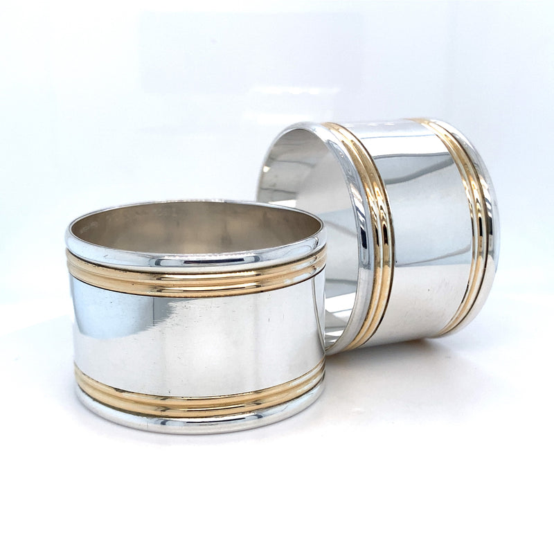 Tiffany Silver Pair Of Napkin Rings