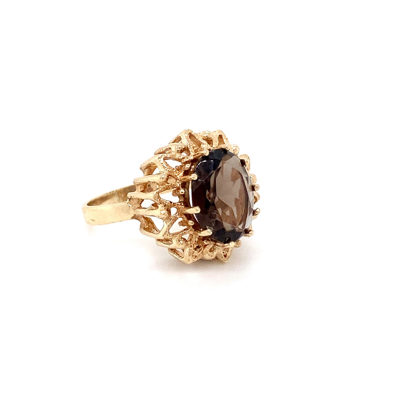 Smoky Quartz Dress Ring