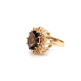 Smoky Quartz Dress Ring