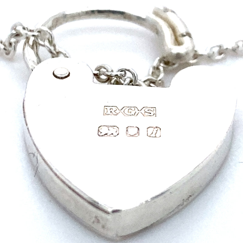 Pre-owned silver curb link bracelet