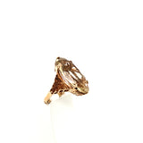 Pre-Owned 9ct gold hallmarked dress ring set with quartz