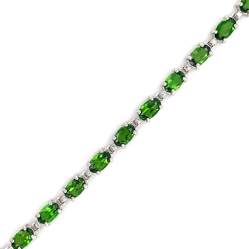 Green Diopside Line Bracelet