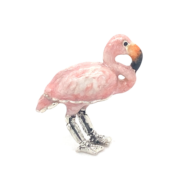 Saturno Sterling Silver Flamingo