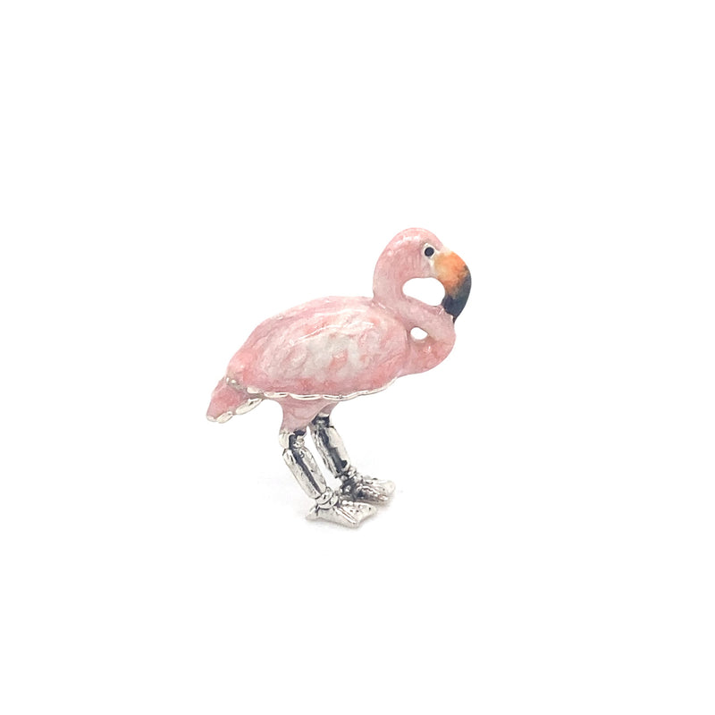 Saturno Sterling Silver Flamingo