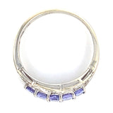 Tanzanite & Diamond Cluster Ring