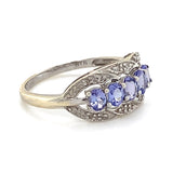 Tanzanite & Diamond Cluster Ring