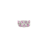 Pink Sapphire & Diamond Cluster Ring