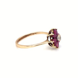 Diamond & Ruby Cluster Ring