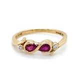 18ct Gold Ruby & Diamond Dress Ring