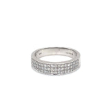 18ct White Gold Diamond Half Eternity Ring
