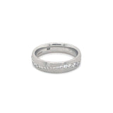 Platinum Full Diamond Set Band