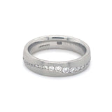 Platinum Full Diamond Set Band