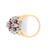 Ruby & Diamond Cluster Dress Ring