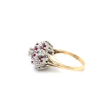 Ruby & Diamond Cluster Dress Ring