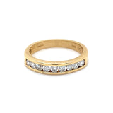 18ct Gold Diamond Set Half Eternity Ring
