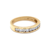 18ct Gold Diamond Set Half Eternity Ring