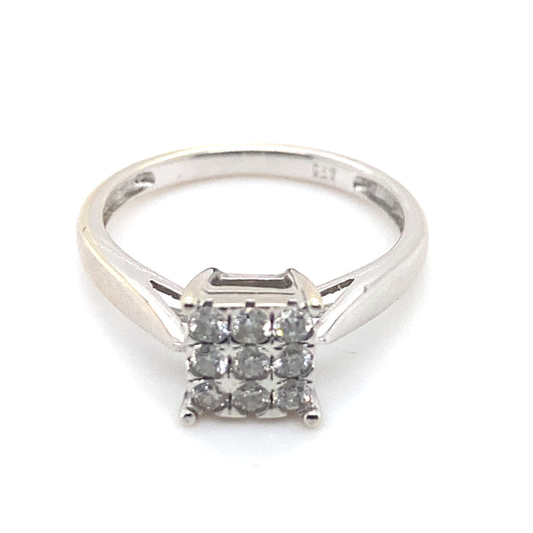 Diamond Cluster ring