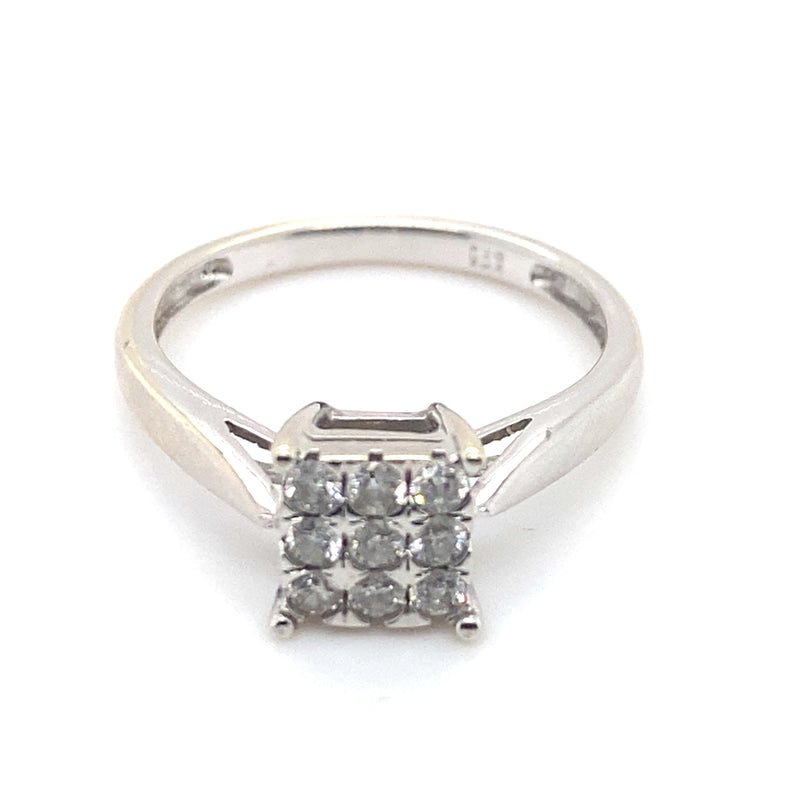 Diamond Cluster ring