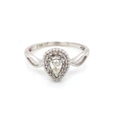 Pre-owned Diamond set cluster ring