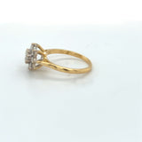 Pre-owned Diamond cluster ring