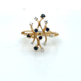 Pre-owned Sapphire & Diamond set ring