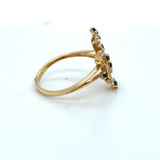 Pre-owned Sapphire & Diamond set ring