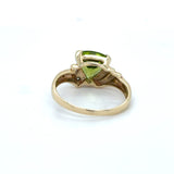Pre-owned Peridot & Diamond ring