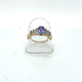Pre-owned Diamond & Tanzanite ring