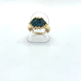 Pre-owned 9ct 'blue' Diamond ring
