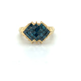 Pre-owned 9ct 'blue' Diamond ring