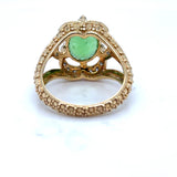 Pre-owned Tourmaline & Diamond ring