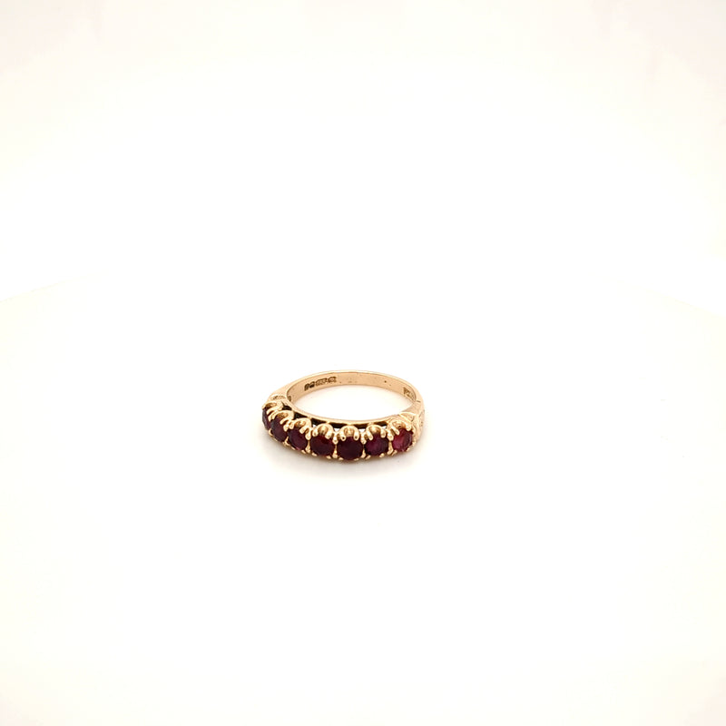 Ruby Half Eternity Ring
