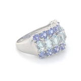 Tanzanite & Aquamarine Dress Ring