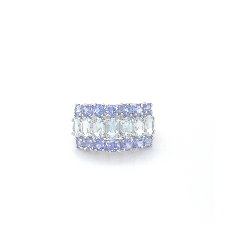 Tanzanite & Aquamarine Dress Ring