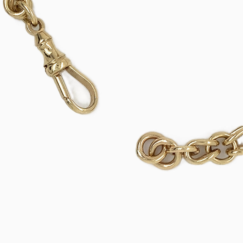 9ct Gold Fancy Solid Plain Link Bracelet