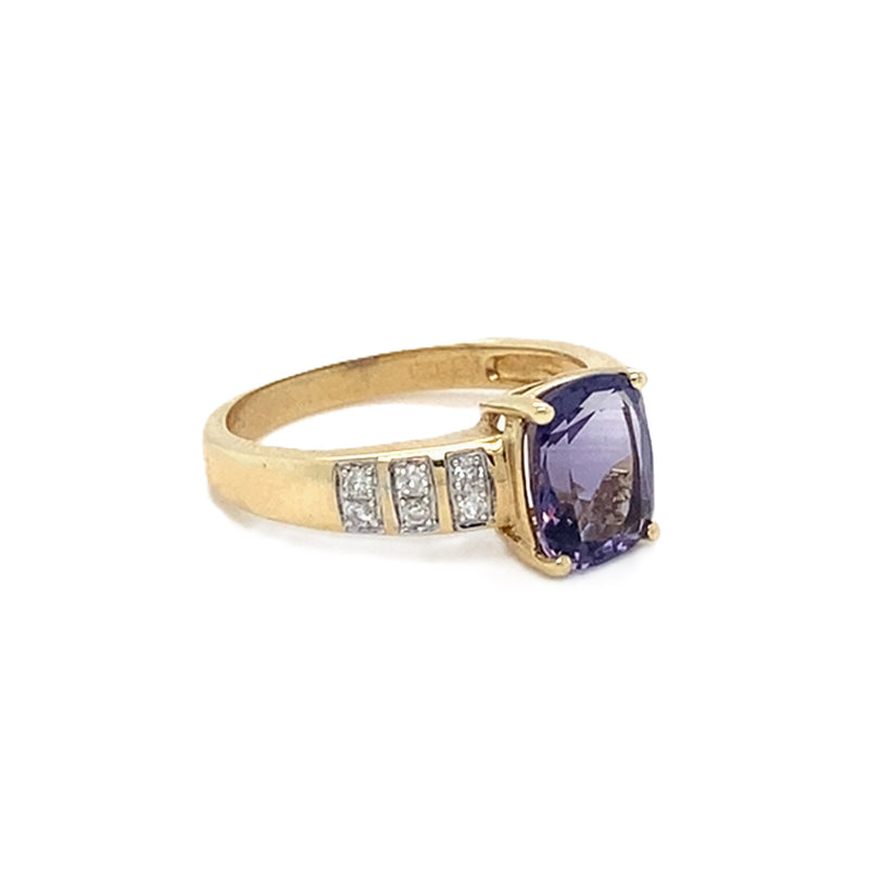 Amethyst & Diamond Dress Ring