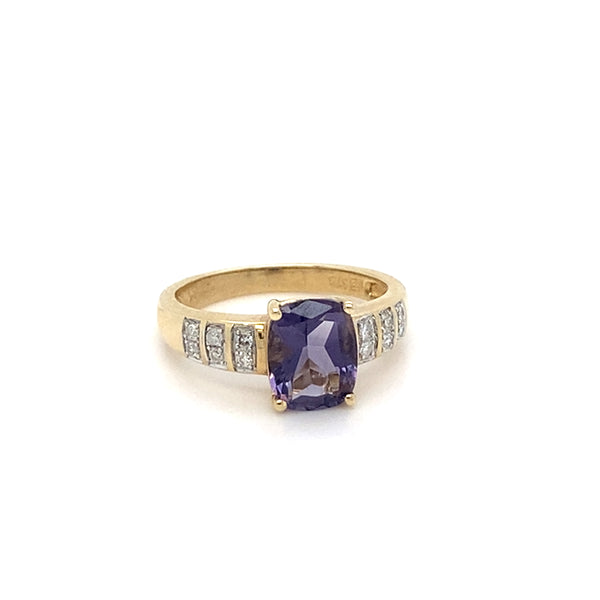 Amethyst & Diamond Dress Ring