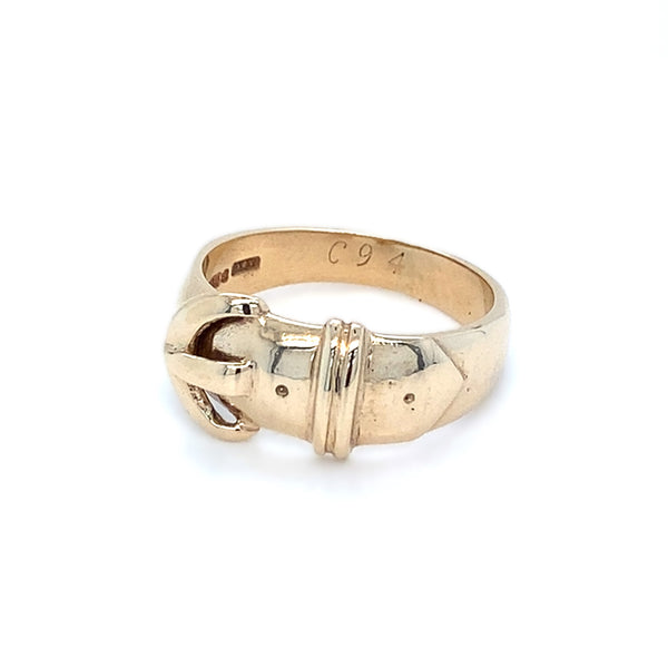 9ct Gold Buckle Ring